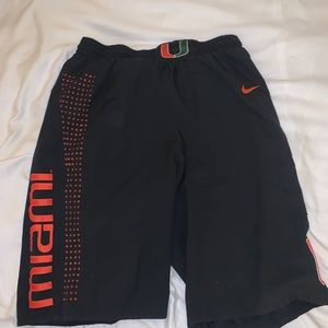 Authentic University of Miami Men’s bball shorts